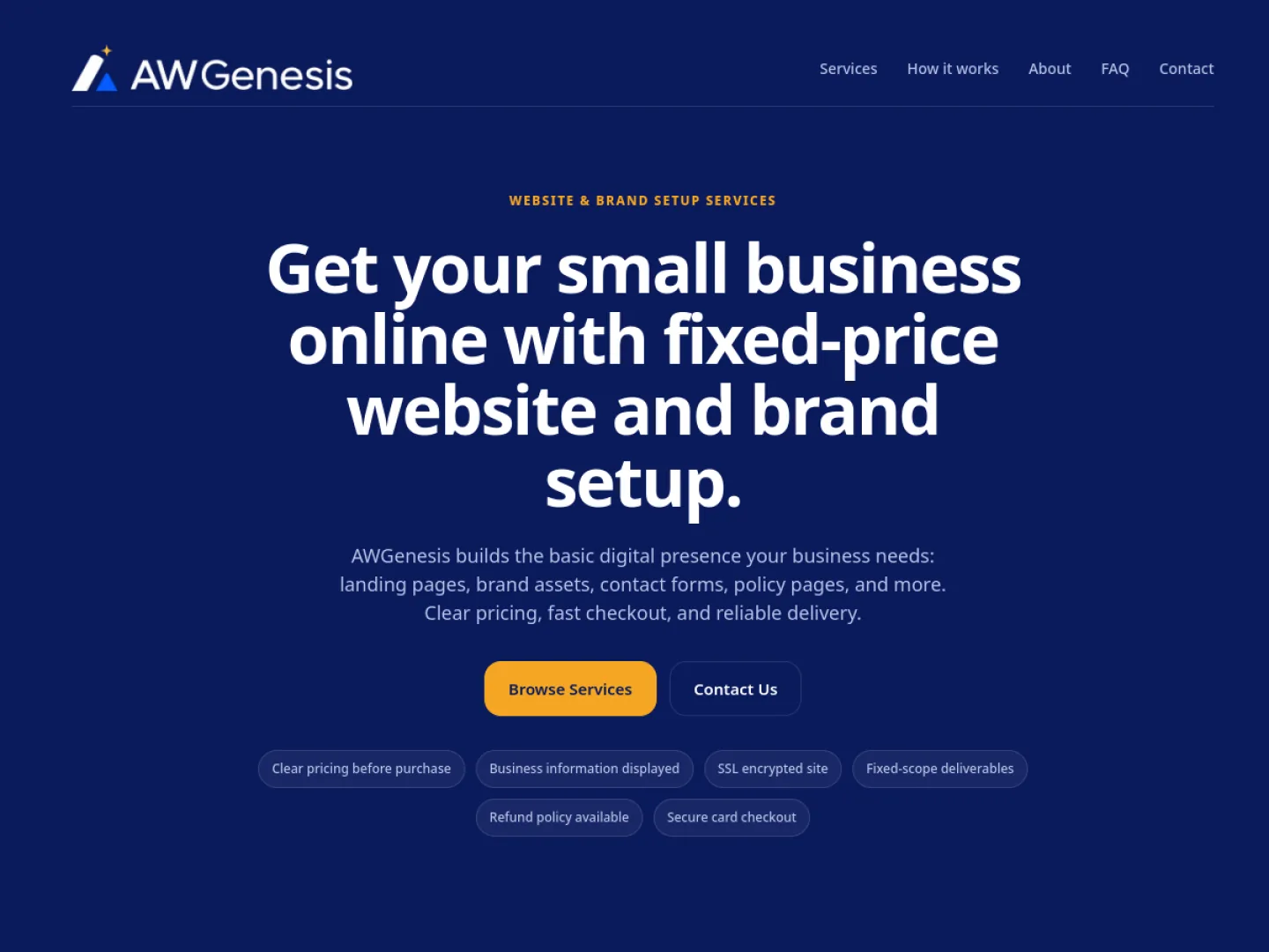 Vista del proyecto AWGenesis