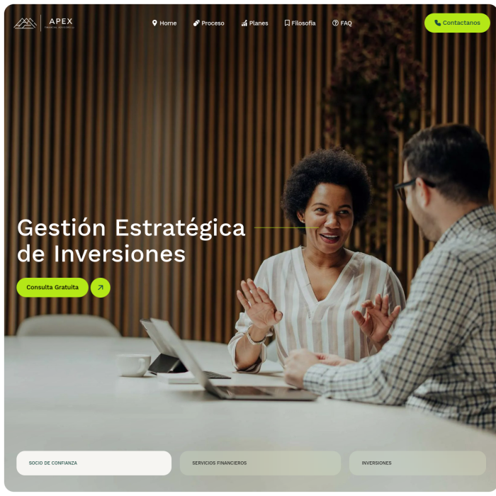 Web de Apex Advisors