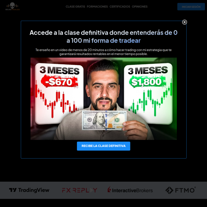 Web de Be Like The Algo